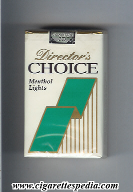 director s choice menthol lights ks 20 s usa