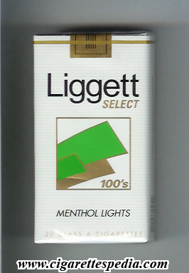 liggett select light design with square menthol lights l 20 s usa