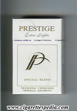 p prestige bulgarian version extra lights special blend ks 20 h bulgaria