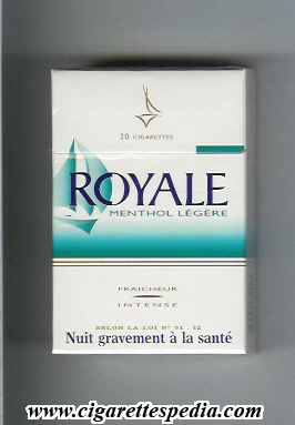 royale french version royale in the middle menthol legere ks 20 h france