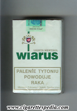 wiarus new design 1 lights menthol ks 20 s white poland