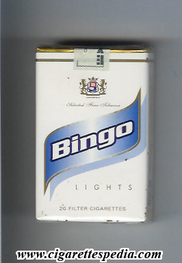 brazil cigarettes Bingo (brazilian version) (Lights) KS-20-S - Brazil