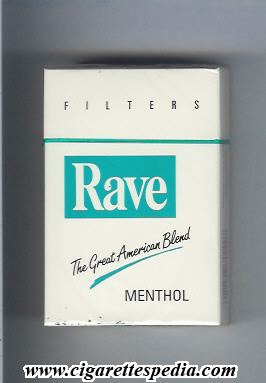 rave american version design 3 filters the great american blend menthol ks 20 h usa