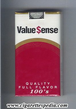 value sense quality full flavor l 20 s usa