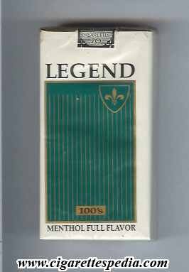 legend menthol full flavor l 20 s usa
