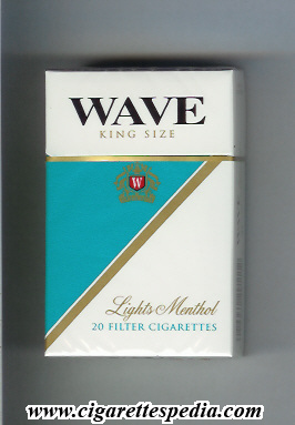 wave characteristic from below lights menthol ks 20 h usa japan