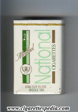 national belizian version menthol ks 20 s belize