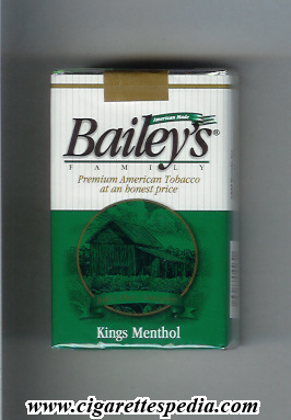 bailey s family menthol ks 20 s usa