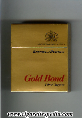 gold bond design 3 benson and hedges filter virginia s 20 h gold england