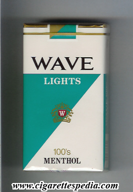 wave characteristic on the middle lights menthol l 20 s usa japan