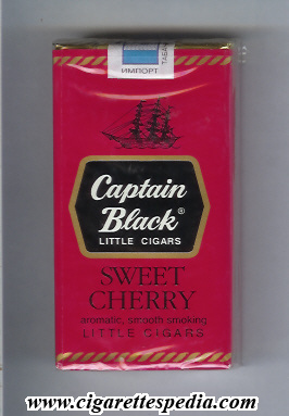 captain black sweet cherry little cigars l 20 s russia usa