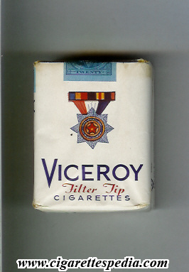 viceroy white big medal filter tip s 20 s usa