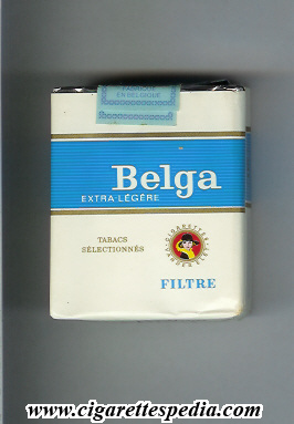 belga with women on white extra legere filtre s 20 s white blue belgium