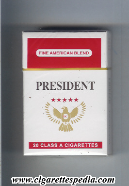president egyptian version fine american blend ks 20 h white red egypt