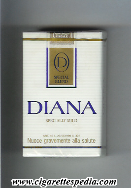 diana italian version special blend specially mild ks 20 s holland italy