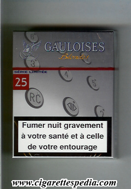 gauloises blondes collection version serie limitee ks 20 h design 1 france