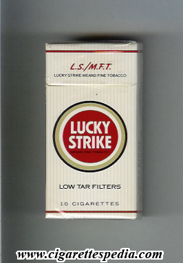 lucky strike l s m f t ks 10 h white usa