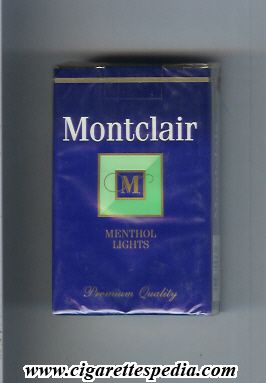 montclair m design 1 menthol lights ks 20 s usa