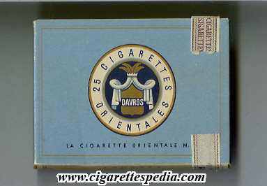 davros cigarettes orientales s 25 b belgium