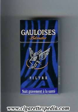 gauloises blondes collection design liberte toujours zebre filtre ks 10 h blue france