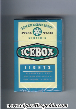 icebox menthols lights ks 20 h usa