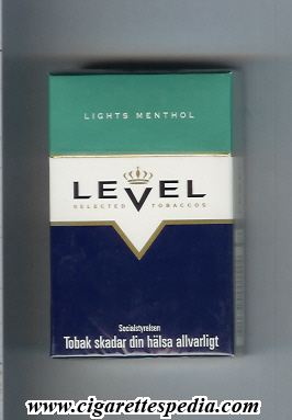 level lights menthol ks 20 h sweden