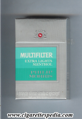 multifilter philip morris pm from above extra lights menthol ks 20 h hungary