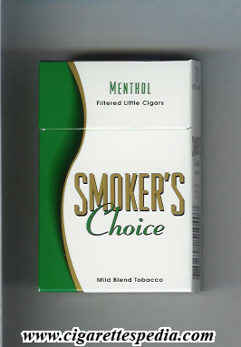smoker s choice menthol filtered little cigars ks 20 h usa
