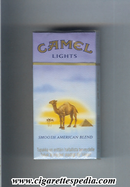 camel with sun smooth american blend lights ks 10 h finland usa