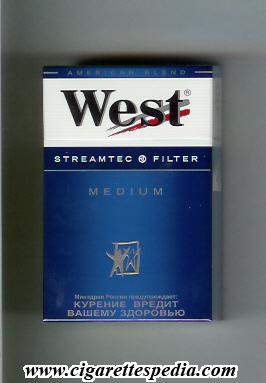 west cigarette blue West 'R' (Streamtec Filter Medium Anerican Blend) KS-20-H - Russia and  Germany