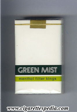 green mist menthol ks 20 s usa