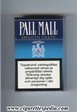 pall mall american version famous american cigarettes smooth taste ks 20 h finland usa