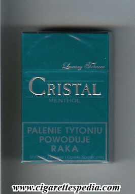 cristal polish version luxury tobacco menthol ks 20 h poland