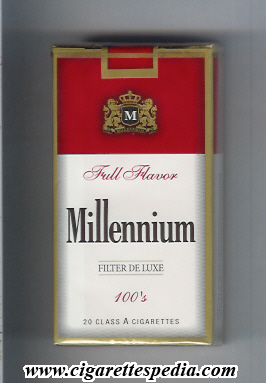millennium american version filter de luxe full flavor l 20 s peru usa
