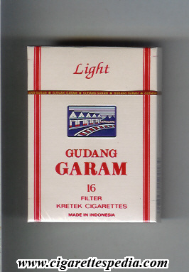 gudang garam lights ks 16 h white indonesia