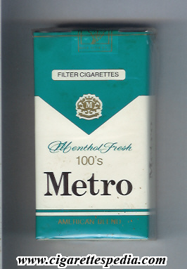 metro greek version american blend menthol fresh l 20 s greece