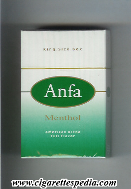 anfa american blend full flavor menthol ks 20 h morocco