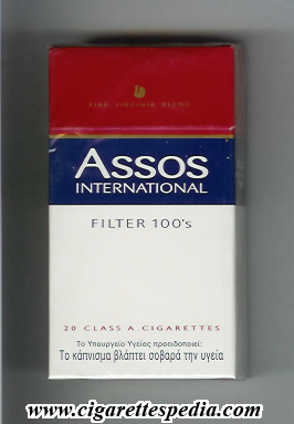 assos design 2 international filter fine virginia blend l 20 h greece
