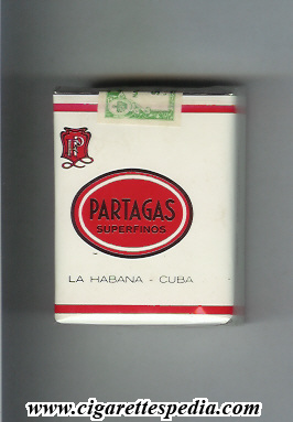 partagas superfinos s 20 s white red cuba