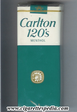 carlton american version horizontal green name menthol sl 20 s green white usa