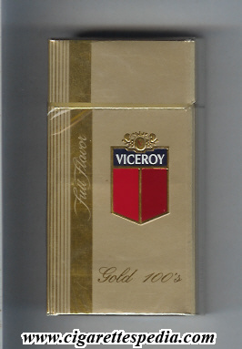 viceroy with flag in the right full flavor gold l 20 h gold mexico usa