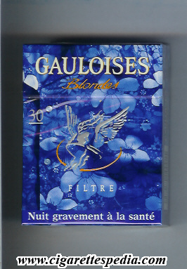 gauloises blondes collection design liberte toujours filtre 70 s revival ks 30 h blue france