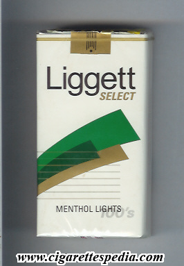 liggett select light design menthol lights l 20 s usa