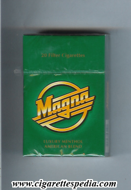 magna luxury menthol american blend ks 20 h green usa