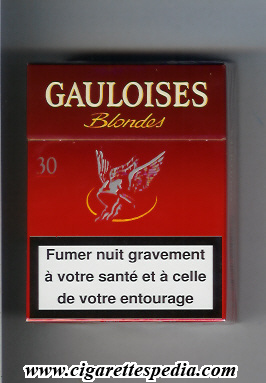 gauloises blondes with half ring ks 30 h red france