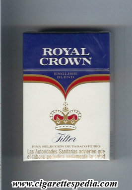 royal crown spanish version name by two lines english blend filter ks 20 h spain