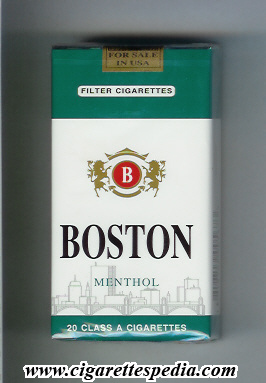 Boston (emiratese version) (Menthol) L-20-S - Emirates - Cigarettes Pedia