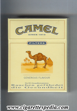 camel since 1913 filters generous flavour ks 25 h germany usa