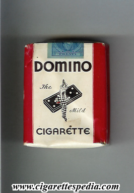 domino design 1 the mild cigarette s 20 s white red usa