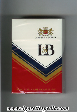 lb cigarette LandB Lambert and Butler (with 'V'- line) KS-20-H - England (Question)